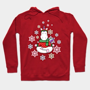 Unicorn christmas yoga Hoodie